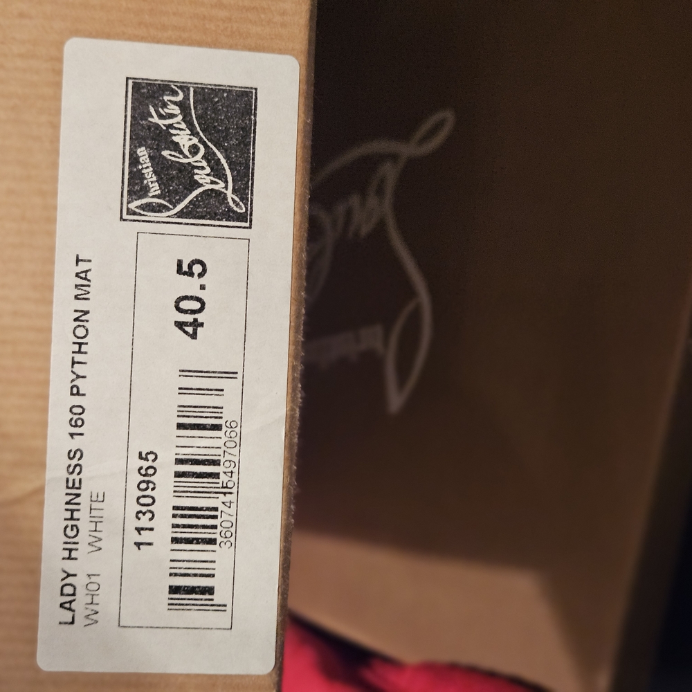 Authentic Lady Highness 160 Python Mat Elegant Wh… - image 4